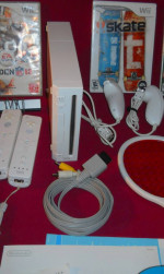 Nintendo Wii Console Bundle 10 Video Games Wii Sports All Cables Plug