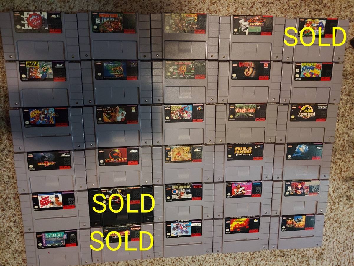 SNES Super Nintendo games