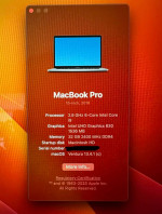 Apple MacBook Pro i9 15", 1TB SSD 32GB RAM