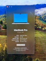 Macbook Pro M1 Max 16” 32GB 1TB Mint