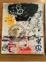 ORIGINAL GRAFFITI ART PAINTING (SKYLINE DAD757) HANDMADE PAINTING 1/1 20"X16" NYC STREET ART