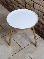 Gold Midcentury Style End Table