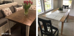 Extendable solid wood table 4-6 people