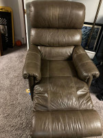 Leather sofa and recliner for sale