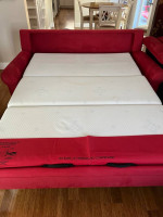 American Leather Comfort Sleeper Sofa /Gel Mattress Queen Size