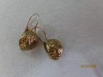 Gold tone earrings