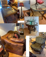 7p Living Room Set Couch Sofa Coffee table ArmChairs accent Tables