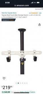 Like New Dual Bike Garage Storage Stand Sells on Amazon for $220!