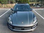 Front view of a 2019 Porsche Cayenne S AWD in Mahogany Metallic with Charcoal Black interior.