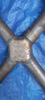 C2 Corvette stainless Flowmaster X Pipe exhaust kit