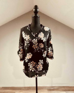 Small Black Floral Top