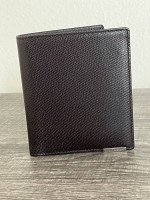 Coach Classic Grain Leather Bifold Billfold Card Wallet Brown