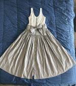 BRAND NEW $329 REBECCA TAYLOR Designer Poplin Midi Dress Skirt M 6 8