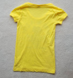 Victoria’s Secret PINK Yellow T-Shirt 86 “Made With Love” Sz XS
