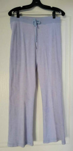 LILLY PULITZER Lt Blue Terry Cotton Spandex Track Suit Lounge Set – Sm