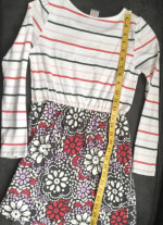 LOT Gymboree Girl Dress Tunic Leggings Stripe Floral Cream Large 10 12