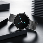 Mens Watch Waterproof Quartz Minimalist Wrist Watches Fashion Luxury