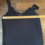 Mc Planet Scoop Neck Tank Top-Off white w/ ornate black print-Sz. 4