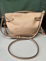 Coach Andy Crossbody 2 Way Bag Purse CA213 Blush Pebbled Leather Horse