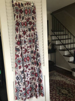 Full length boho strapless dress