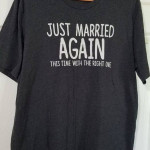 Cute just married again 2 shirts, XL