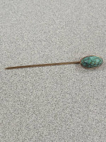 AMAZING Antique 14K American Southwest Turquoise Stick Pin