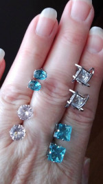 New Sterling Silver Post Earrings in 4 Different Styles