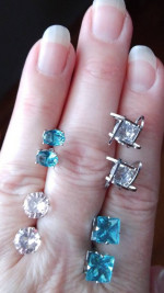 New Sterling Silver Post Earrings in 4 Different Styles