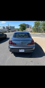 2003 Infiniti G35 for sale with clean title, 120k miles, and well-maintained exterior.