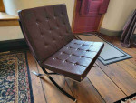 Barcelona Chair - Vintage MCM Mid Century Lounge Chair