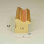 Colorful Stylish Picture Wood Frames. Width 1.2" x Height 1.2".