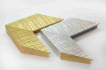 Solid Wood Picture Frame Gold and Silver. Width 3.5" x Height 1.6".