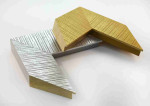 Solid Wood Picture Frame Gold and Silver. Width 3.5" x Height 1.6".