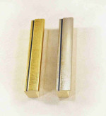 Wood Picture Frame Gold and Silver. Width 0.7" x Height 1".