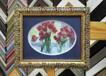 Antique Wood Picture Frame Gold and Silver. Width 1.3" x Height 0.8".
