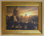 Frame Oil painting. Art gallery style frame. Polystyrene frame.