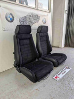 Recaro seats for classic BMW models, fully reupholstered and functional, available for $800.