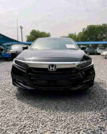 2018 Honda Accord Sport in black, featuring tinted windows, clean exterior, and 43,000 miles for sale