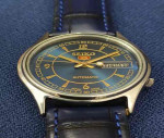 Vintage Seiko 5 Blue Automatic Day/Date 17 Jewels Japanese Mens Wrist Watch 7009