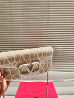 Beige and White Valentino Bag