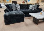 Onyx Black 2-piece Sectional Sofa w/Chaise Lounge
