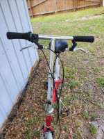 Red Dahon 7 Speed Eco3 Folding Bike 20 Inch Wheels