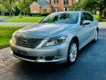 2010 Lexus LS 460 RWD, low mileage luxury sedan in silver, features premium sound and advanced safety options.