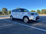 2019 Kia Soul for sale, 72,000 miles, white with black interior, featuring backup camera and fog lights.
