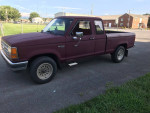 Maroon Ford Ranger XLT pickup truck with new brakes, running great, available for $6000 OBO.