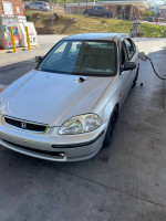 1997 Honda Civic Ferio with K24 turbo engine at a gas station in Virginia
