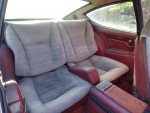 Interior view of a 1972 Ferrari Fiat Dino showcasing its vintage seating and layout.