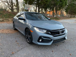 2021 Honda Civic EX Hatchback in grey, excellent condition with sunroof and heated seats, 51,000 miles