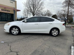 2015 Dodge Dart in white, side view, for sale with 109,000 miles, clean title, and good condition