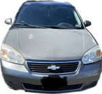 2006 Chevrolet Malibu LT FWD with salvage title, front view, for parts sale, 127,000 miles